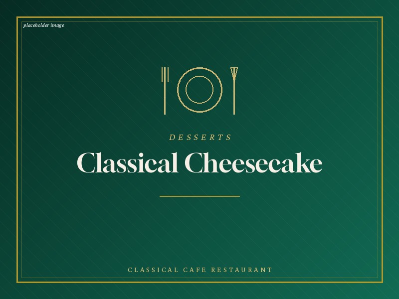 Classic cheesecake