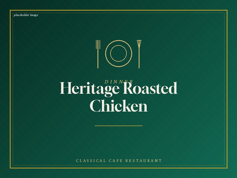 Roasted chicken dinner