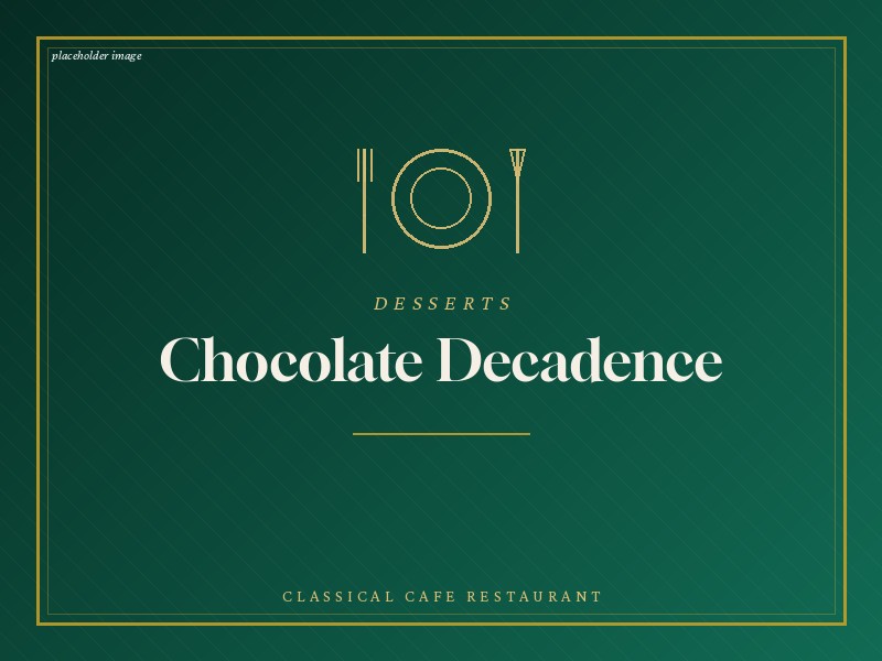 Chocolate dessert